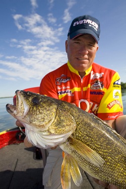 Eric Olson with a nice huge walleye