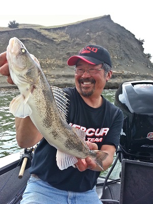 River Sauger caught by Ted Takasaki