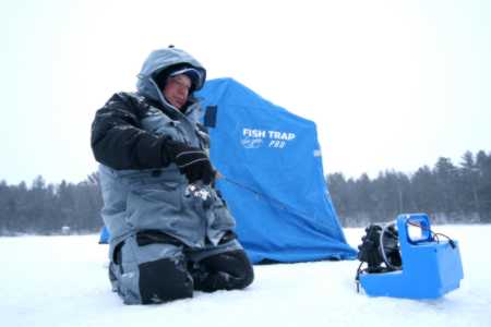 Dave Genz Ice fishing