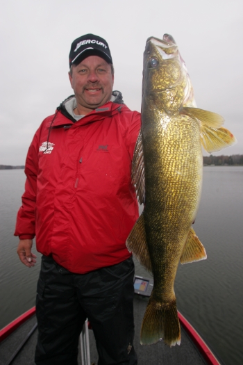 John Kolinski with a huge Walleye