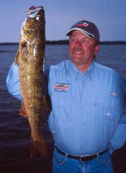 John Kolinski the author hoists a fine walleye