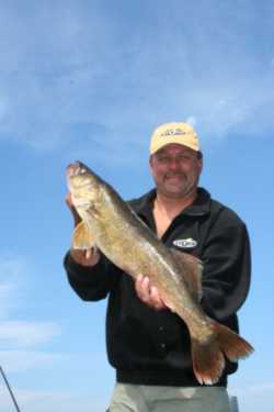 John Kolinski with a fine walleye