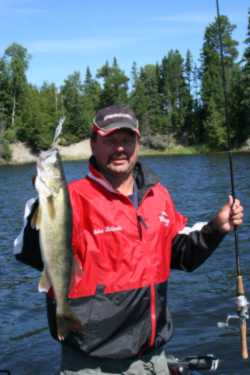 Kolinski with a fine walleye