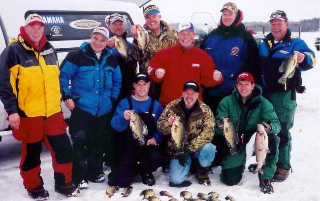 Some of the Crestliner Pro Staff got together to ice 
