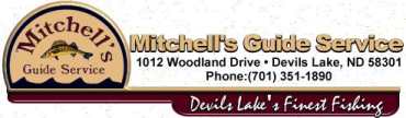 Devils Lake fishing at Mitchells Guide Service