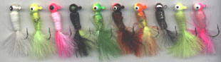 Lindy Little Joe fuzzy Grubs come in a wide asst of colors