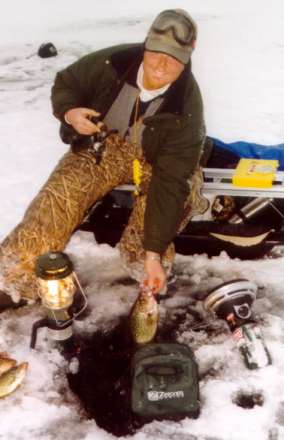 Fishing on the ice made easy with the proper equipment
