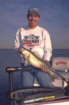 Gary Parsons with a fine summertime walleye